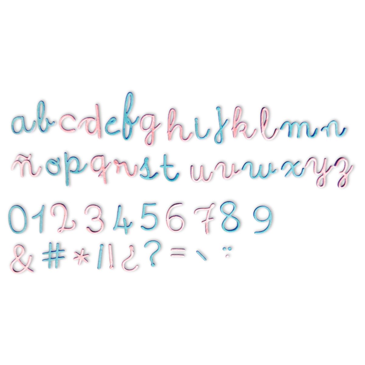 Set de Troqueles Alfabeto Script Mini Dados de Corte / Suajes / Troqueles Lyssette Guiot Crafts