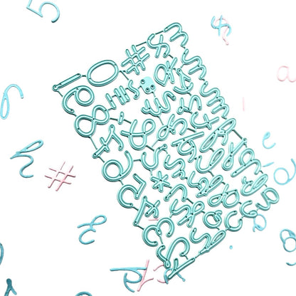 Set de Troqueles Alfabeto Script Mini Dados de Corte / Suajes / Troqueles Lyssette Guiot Crafts