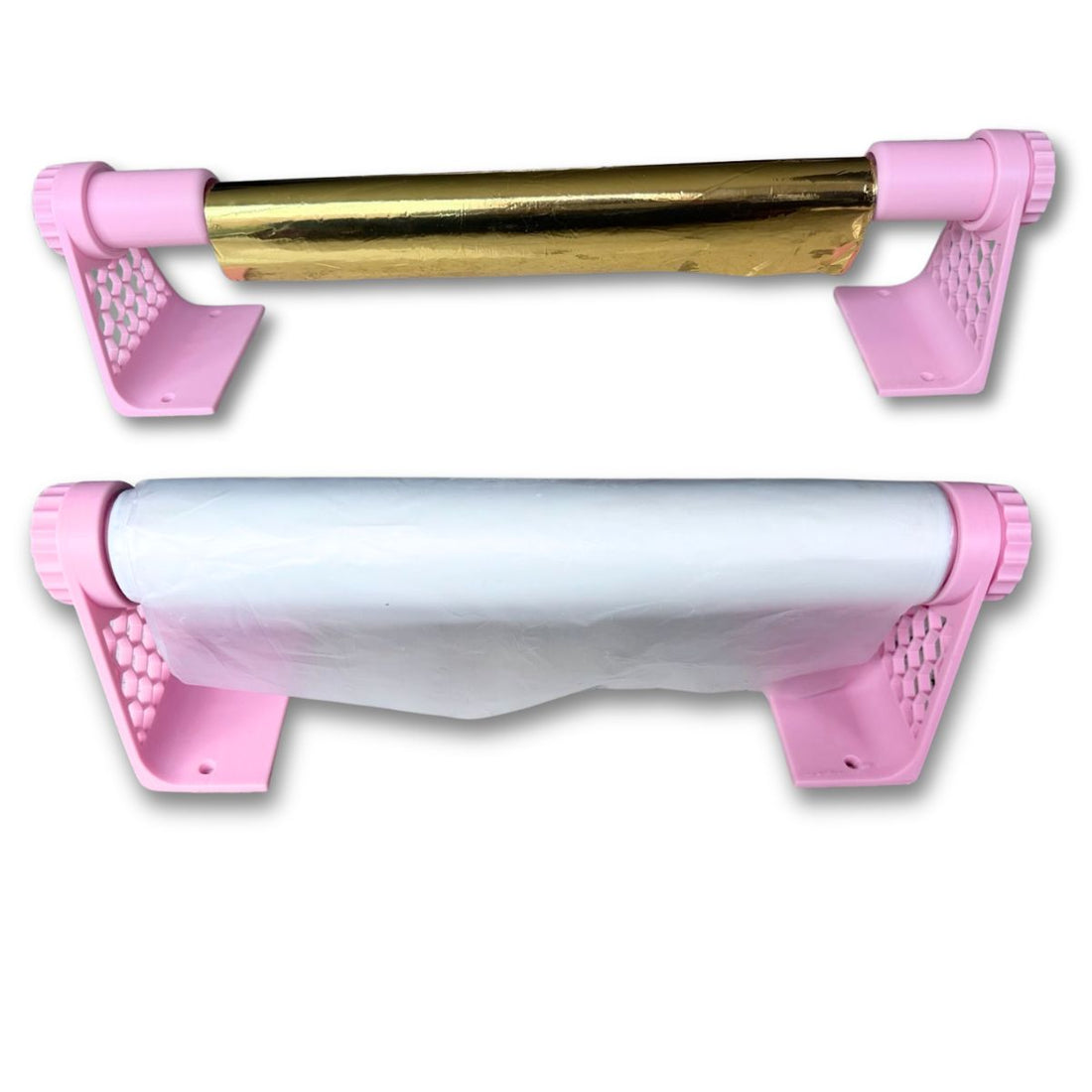 Porta Rollos Universal para Vinil, Foil y Materiales en Rollo Rosa Almacenamiento y Organización Hobbees