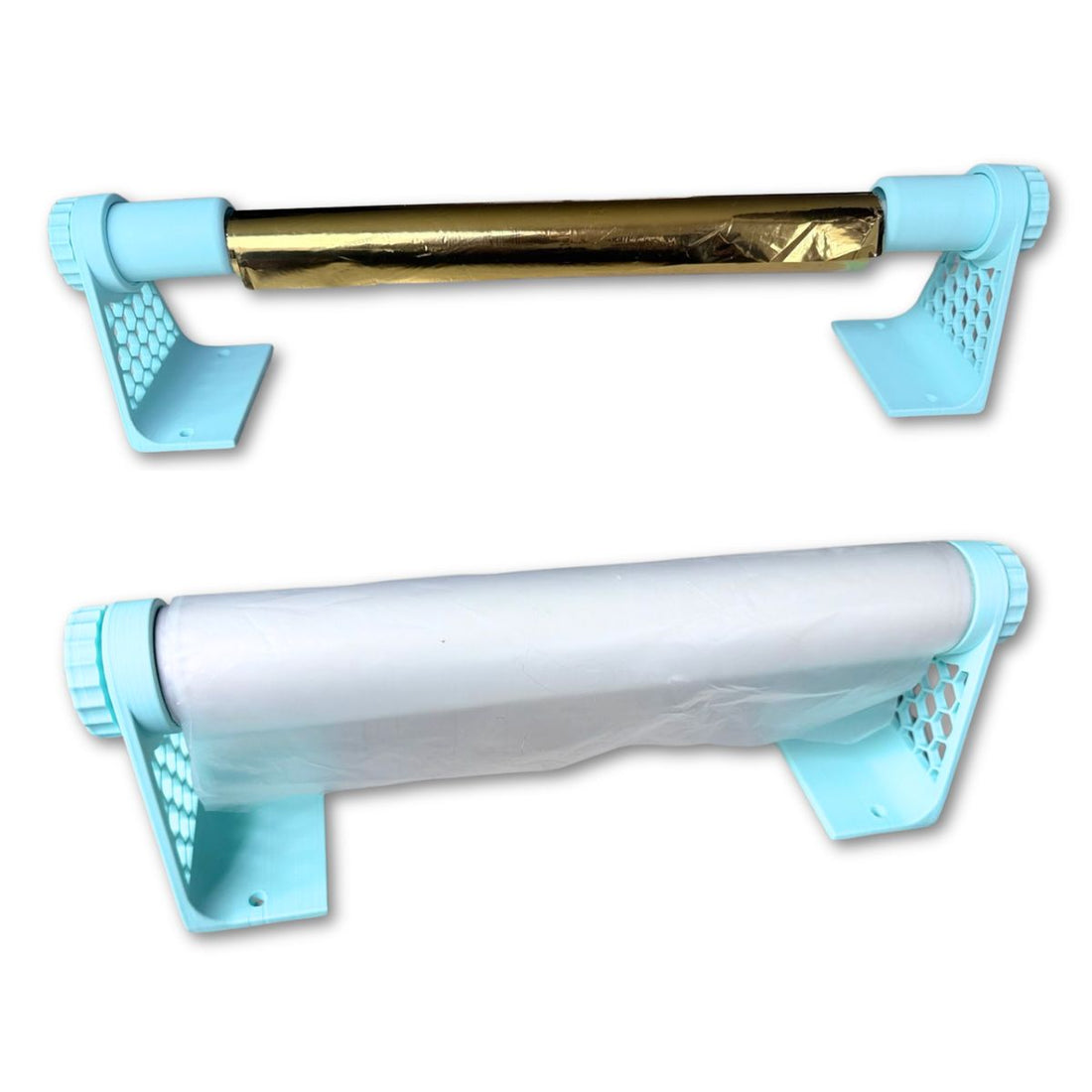 Porta Rollos Universal para Vinil, Foil y Materiales en Rollo Turquesa Almacenamiento y Organización Hobbees