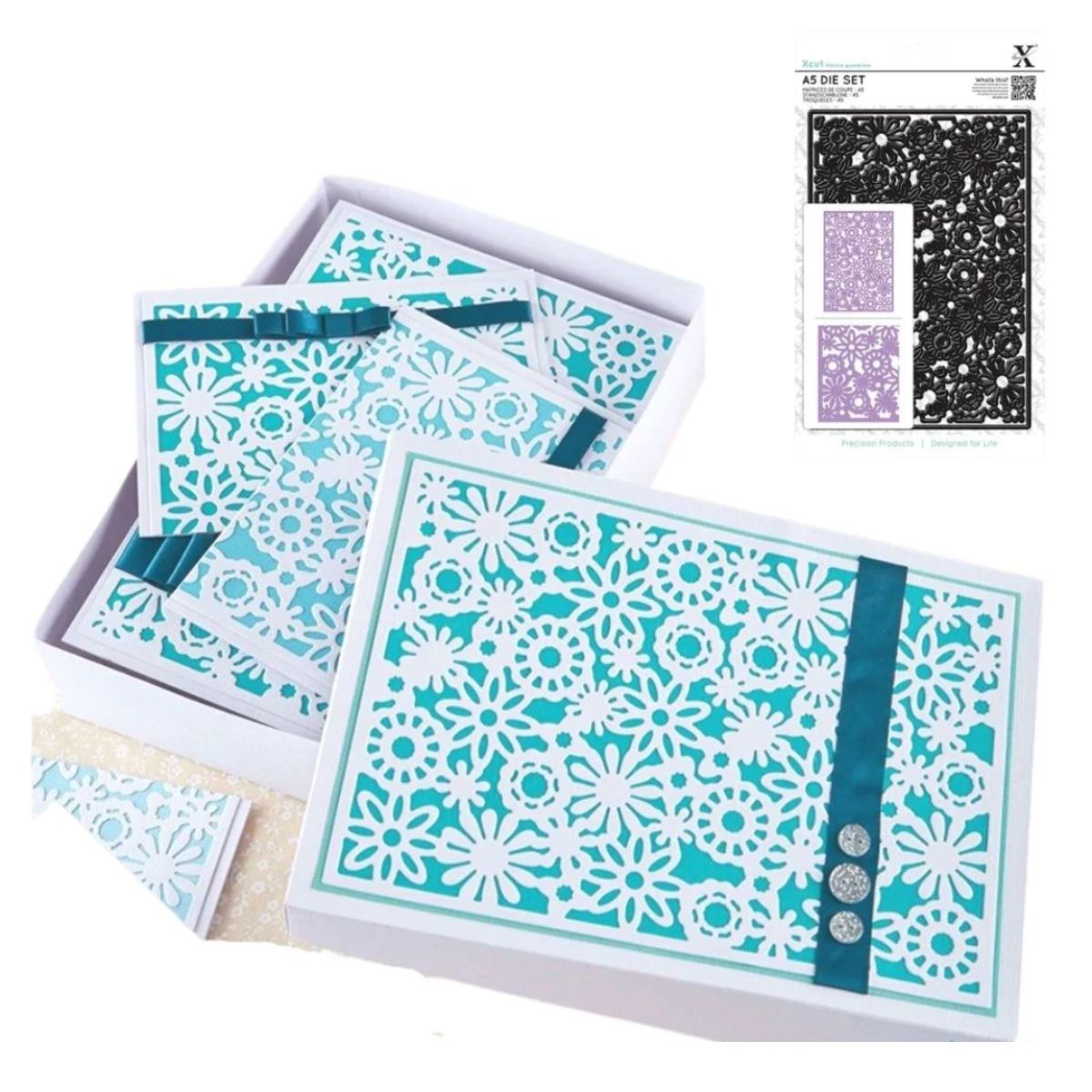 Floral Filigree Background Die / Suaje de Fondo Floral Grande Dados de Corte / Suajes / Troqueles XCut