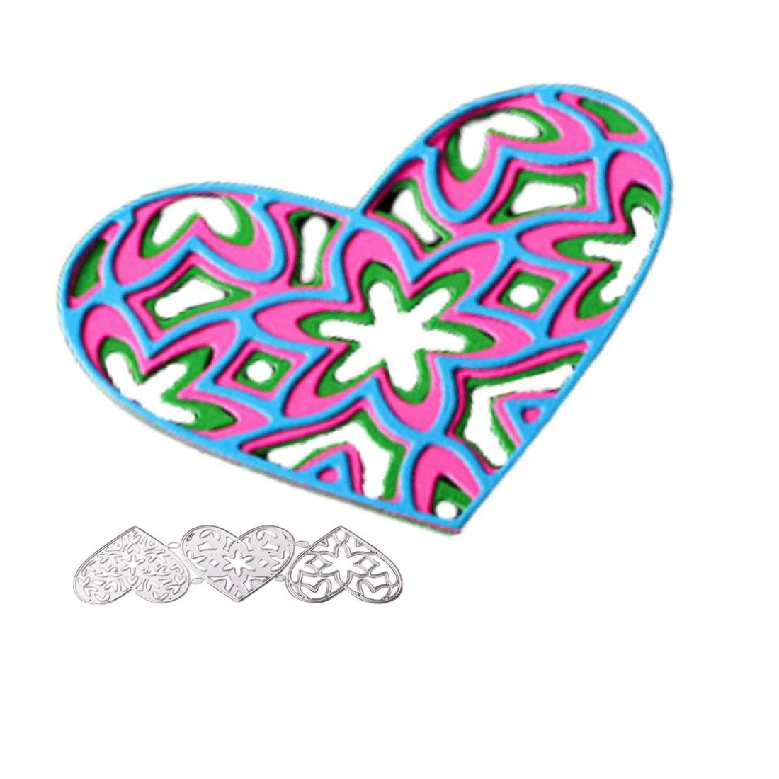 Suaje de Corazón en Capas Dados de Corte / Suajes / Troqueles Hobbees