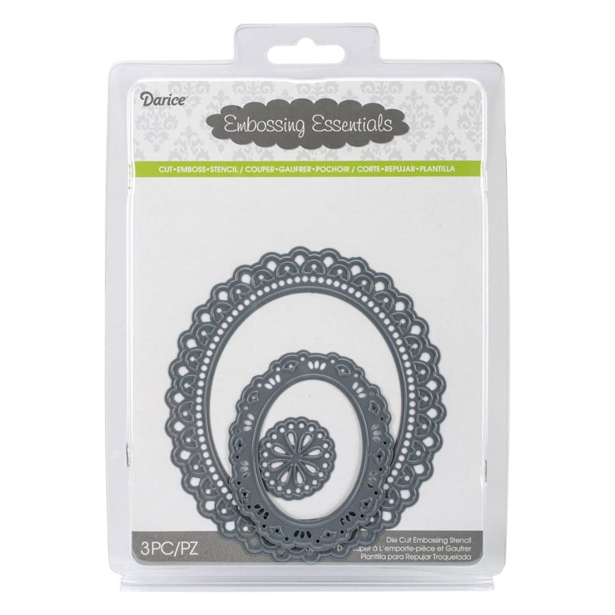 Oblong Doily Frames Die / Suaje Marcos Ovalados Blonda Dados de Corte / Suajes / Troqueles Darice