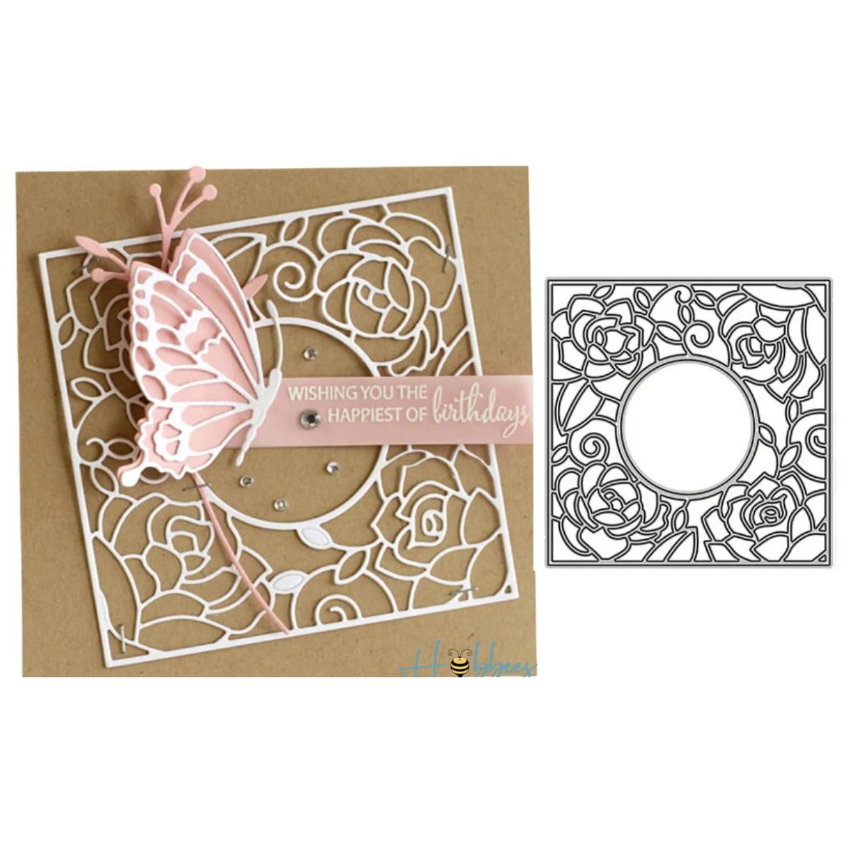 Suaje de Marco de Rosas Dados de Corte / Suajes / Troqueles Hobbees