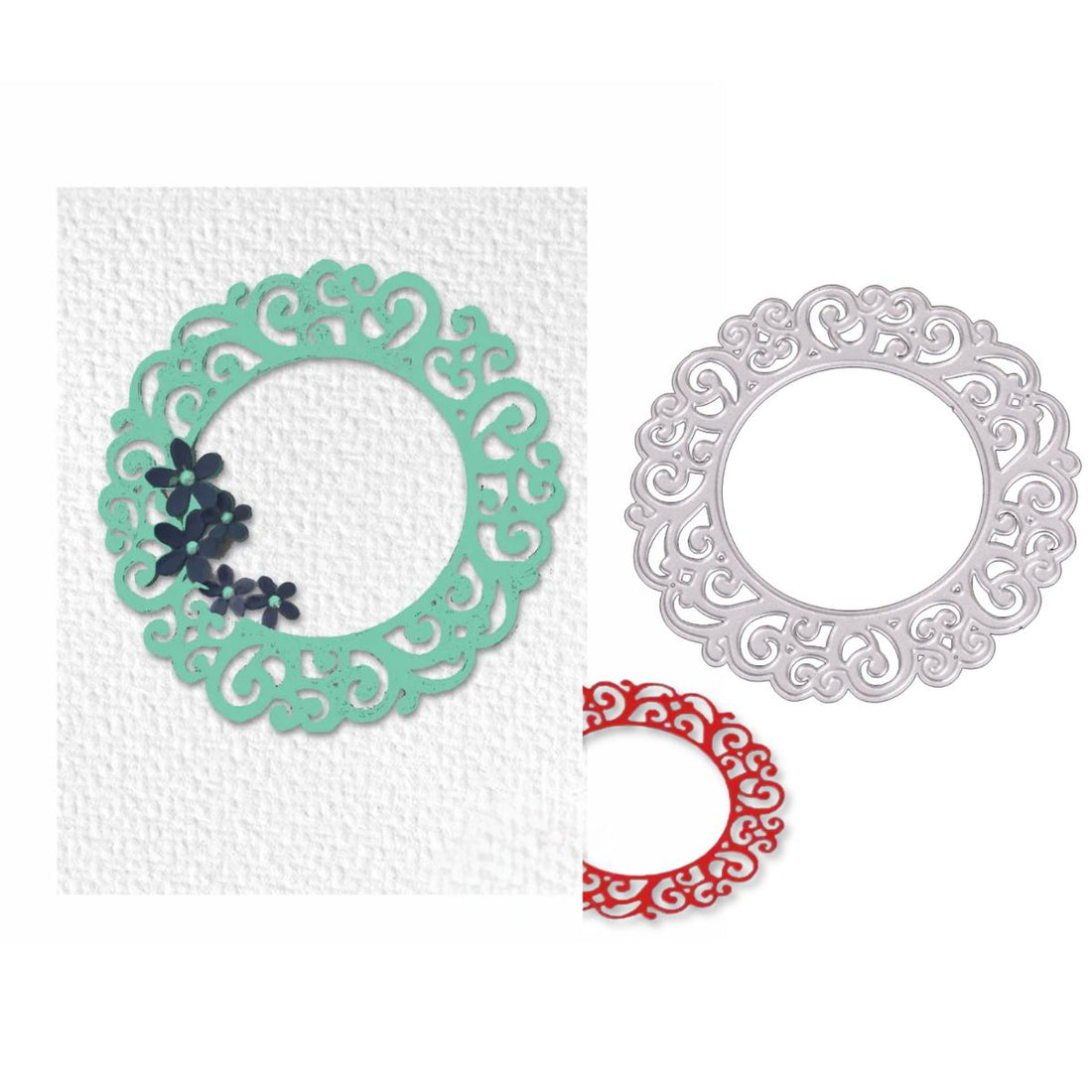 Suaje de Marco Redondo de Encaje Dados de Corte / Suajes / Troqueles Hobbees