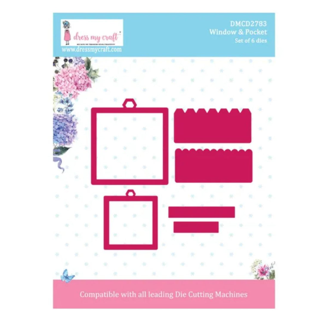 Window &amp; Pocket Die / Suaje Ventanas Dados de Corte / Suajes / Troqueles Dress My Craft