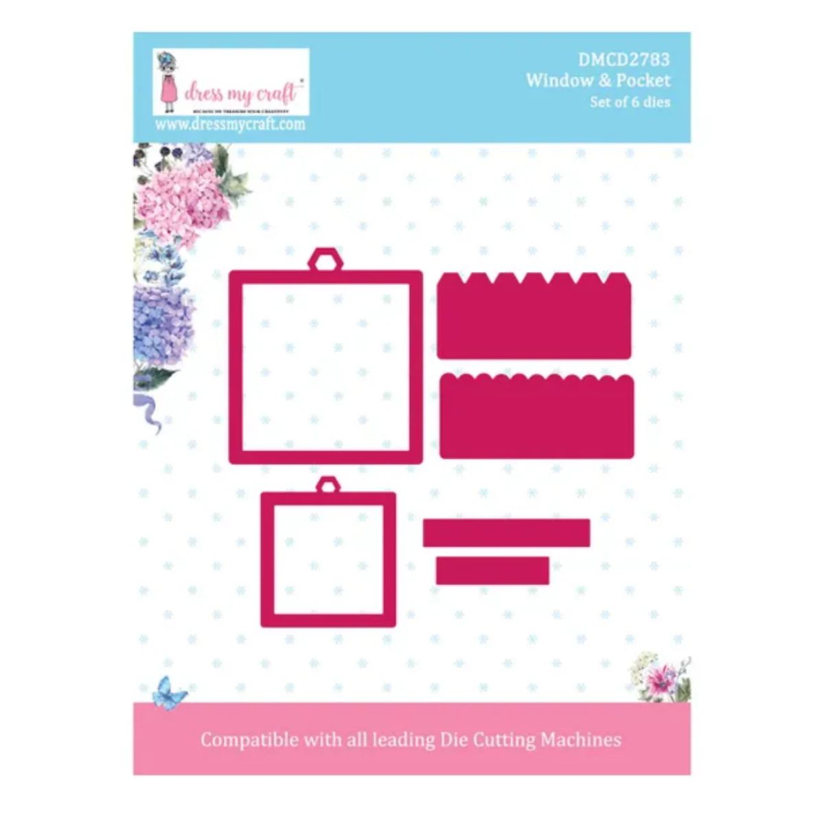 Window &amp; Pocket Die / Suaje Ventanas Dados de Corte / Suajes / Troqueles Dress My Craft
