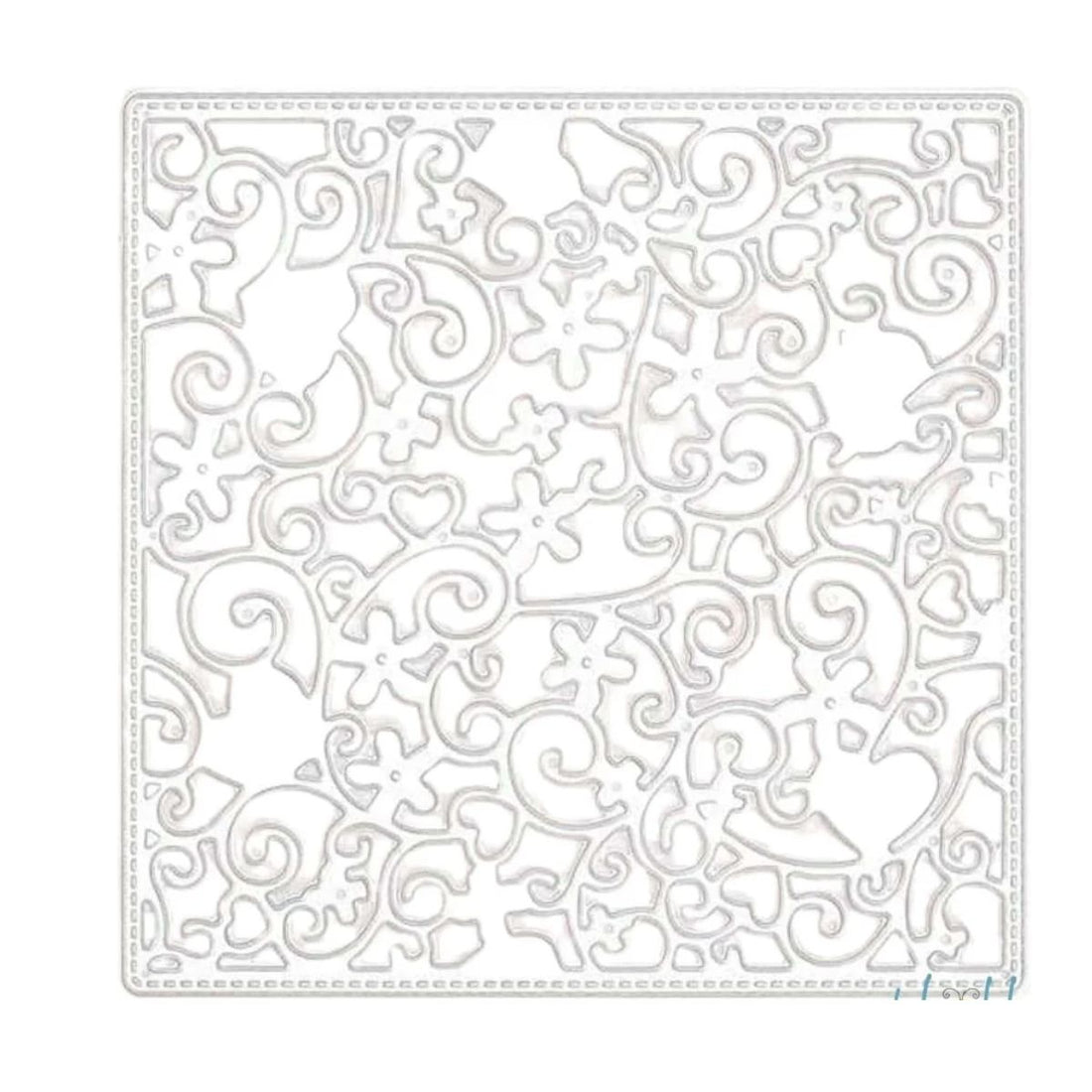 Suaje de Fondo de Flores y Corazones Dados de Corte / Suajes / Troqueles Hobbees