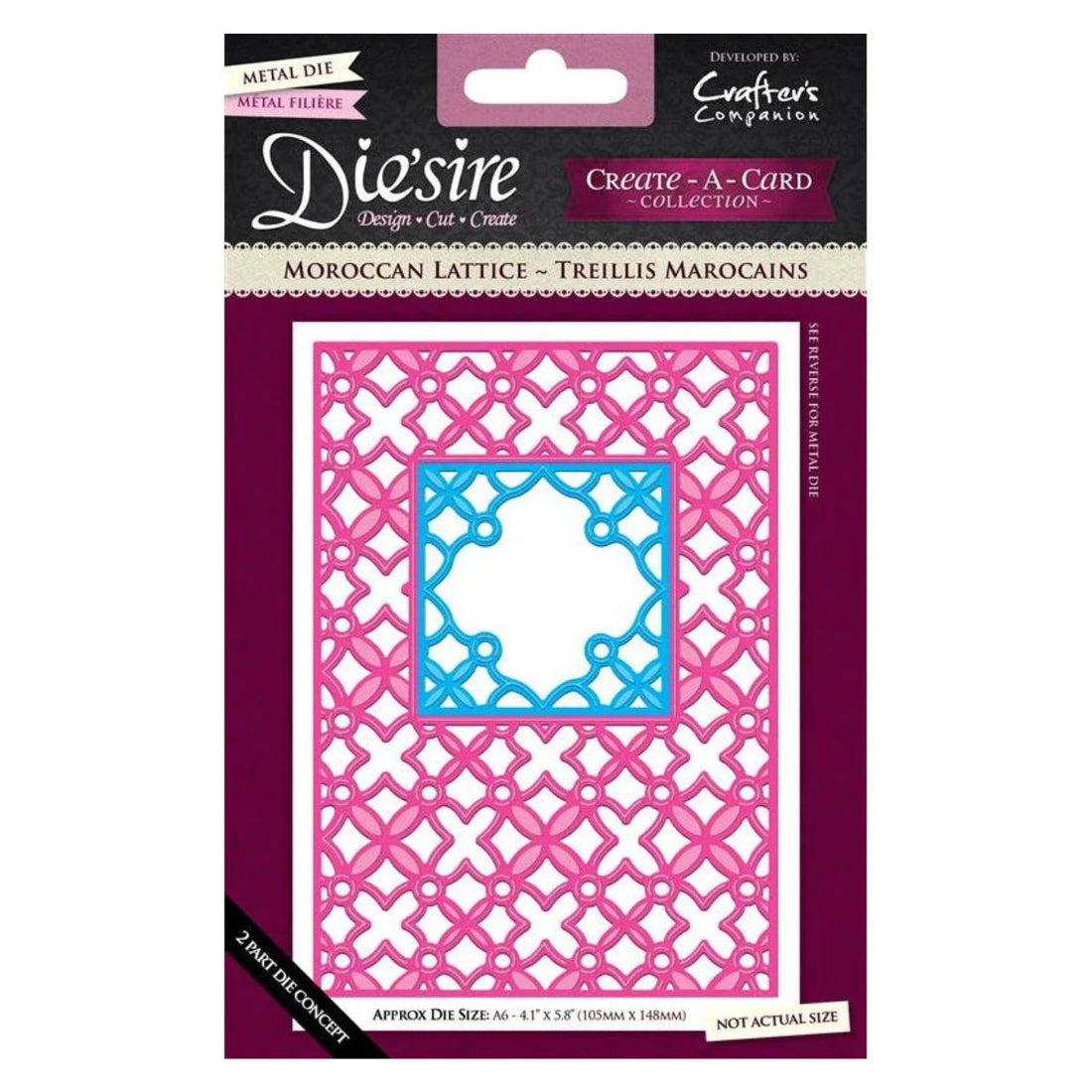 Suaje de Corte para Hacer Fondos de Reja / Moroccan Lattice Dados de Corte / Suajes / Troqueles Crafter&