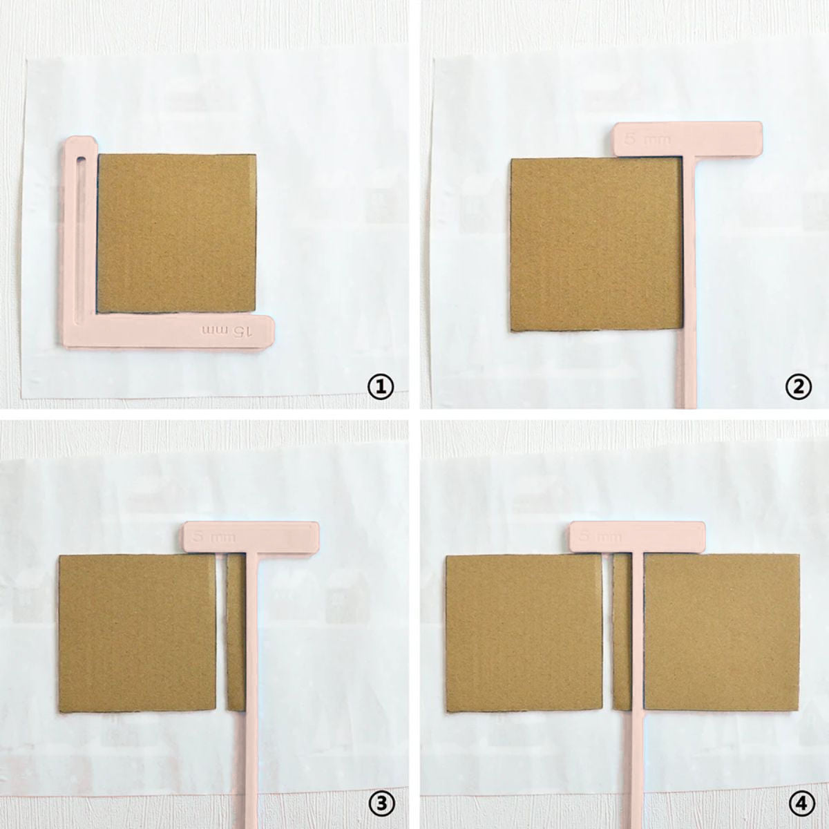 Reglas para Encuadernación Color Rosa Pálido Encuadernacion Hobbees