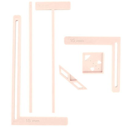 Reglas para Encuadernación Color Rosa Pálido Encuadernacion Hobbees