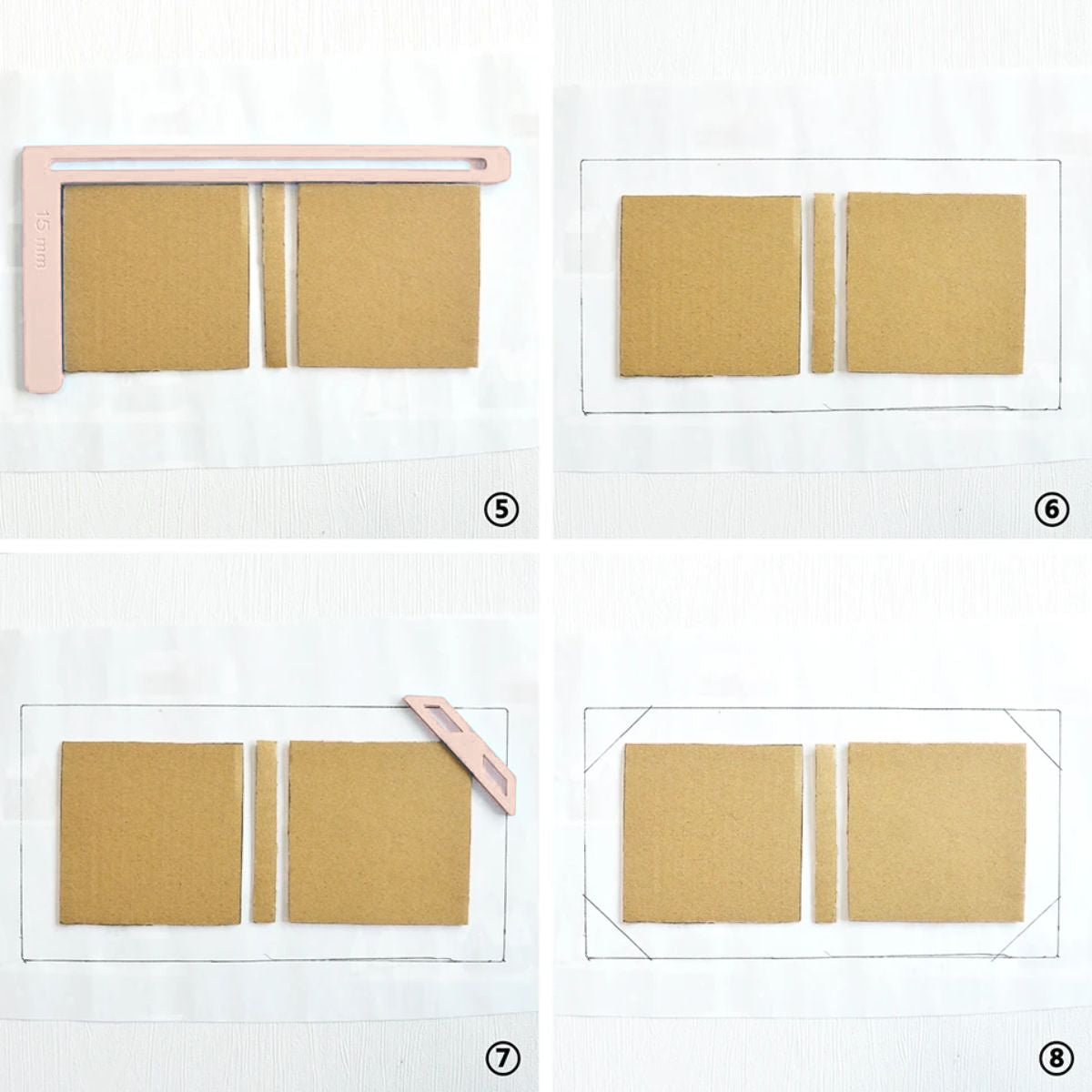 Reglas para Encuadernación Color Rosa Pálido Encuadernacion Hobbees