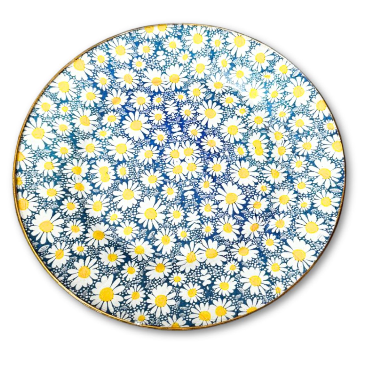 Plato Extendido de Vidrio Transparente Decoupage Crisa