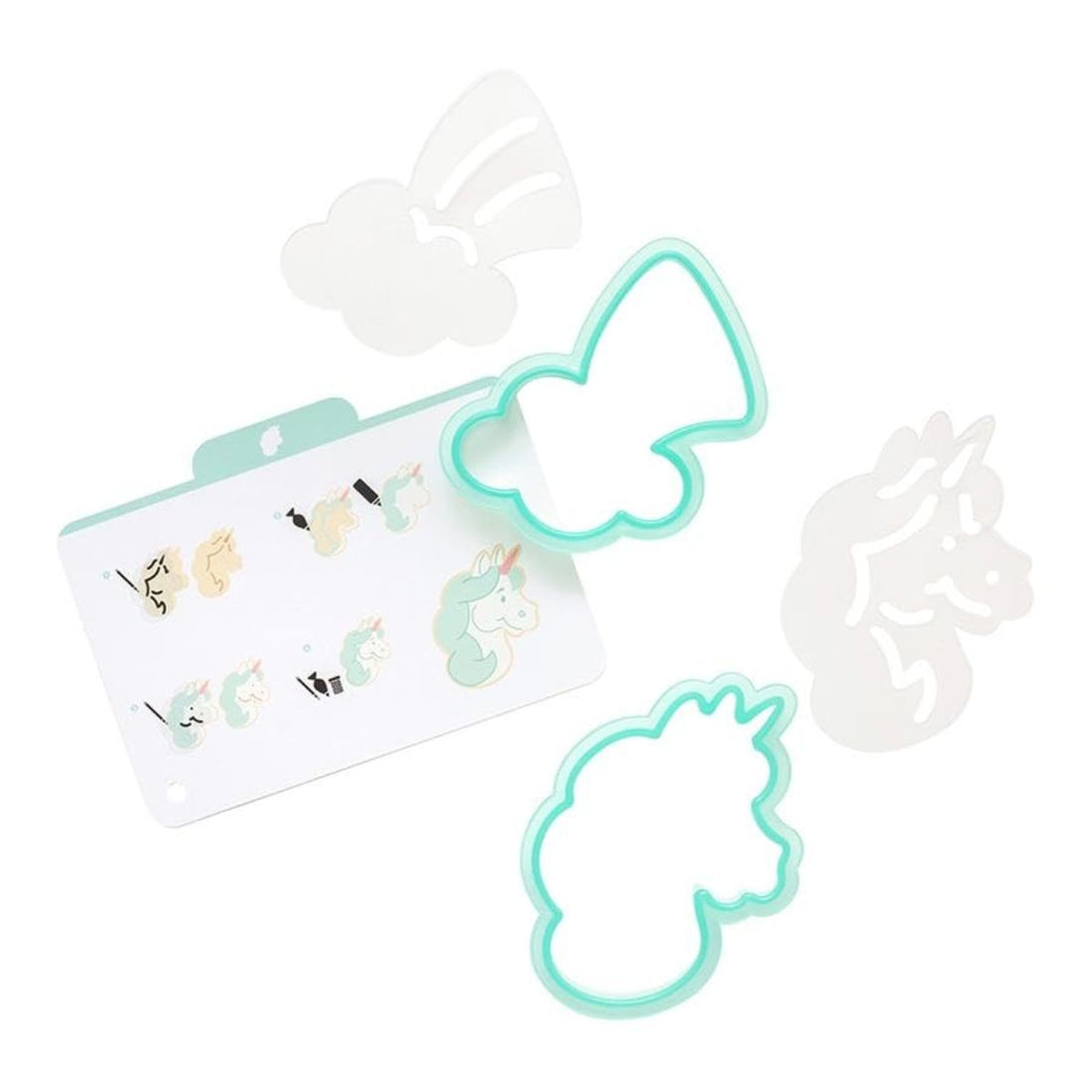 Cookie Cutter Set Enchanted / 2 Cortadores de Galletas Unicornio y Arcoiris Repostería Sugarbelle