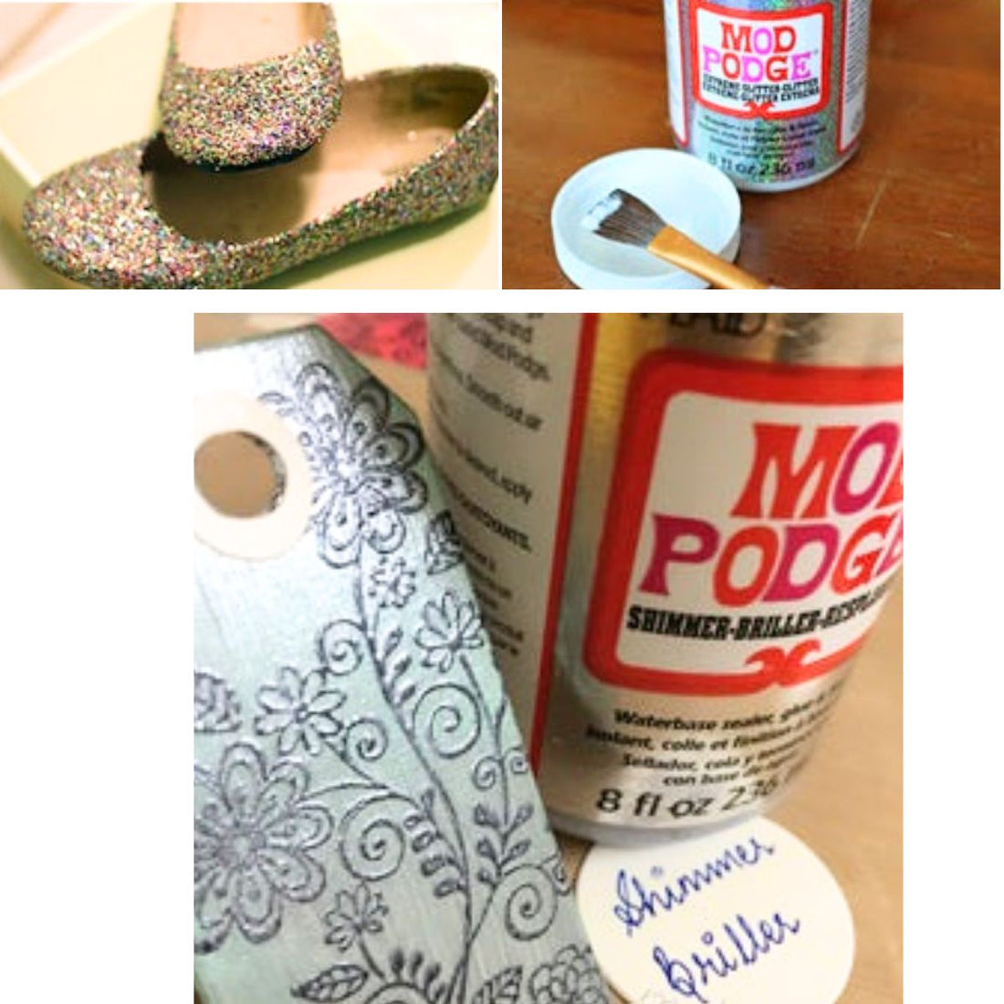 Mod Podge Glitter Extreme Glitter / Pegamento Sellador con Base de agua Adhesivos / Pegamentos Plaid