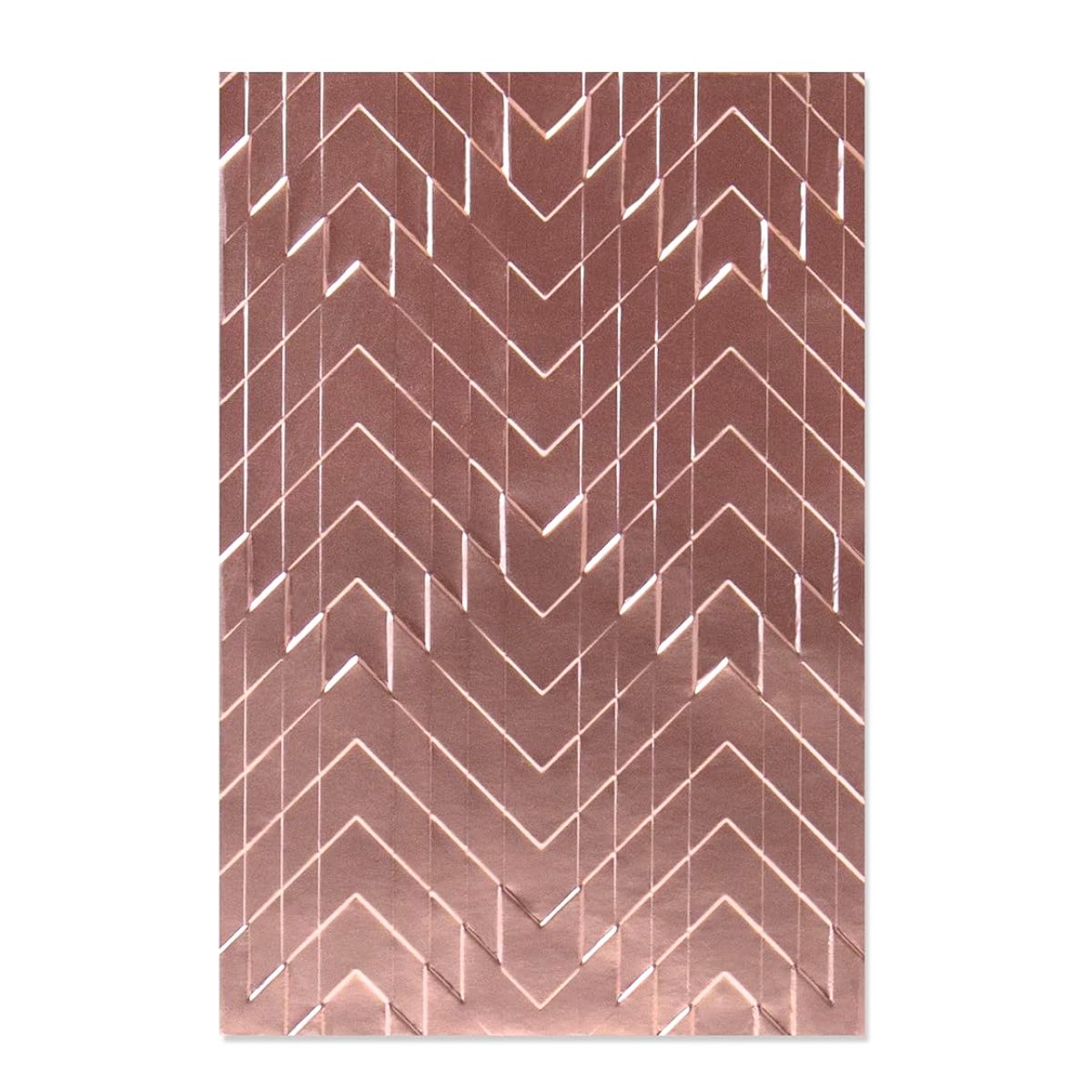 3D Textured Impressiones Staggered Chevron / Folder de Grabado Chevron Escaladado Folders de Grabado Sizzix