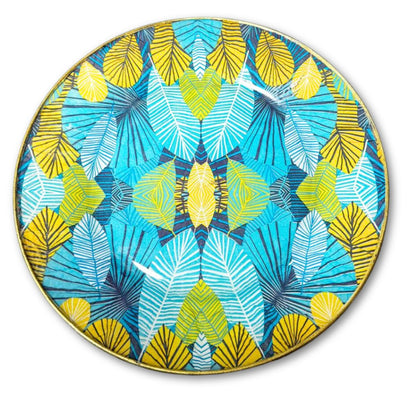 Plato Extendido de Vidrio Transparente Decoupage Crisa