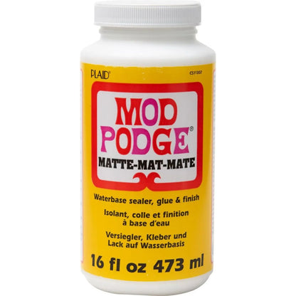 Mod Podge Matte 473 ml / Pegamento Barniz Sellador Acabado Mate Adhesivos / Pegamentos Plaid