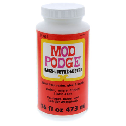 Mod Podge Gloss 473 ml / Pegamento Barniz Sellador Acabado Brillante Adhesivos / Pegamentos Plaid