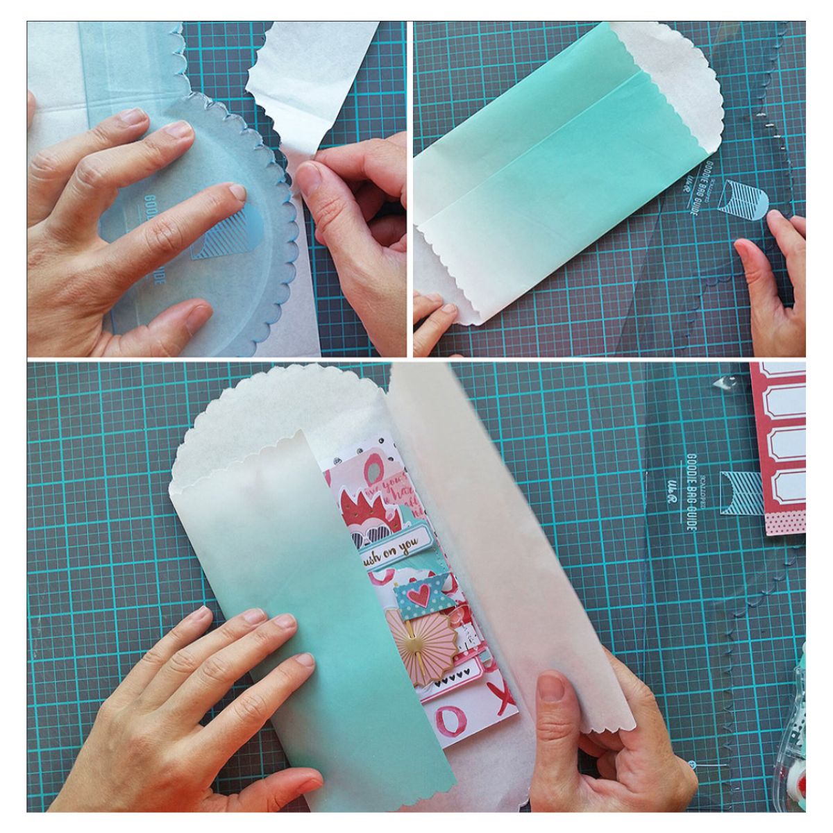 Scalloped Goodie Bag Guide / Herramienta para Hacer Bolsas de Regalo Herramientas We R Memory Keepers