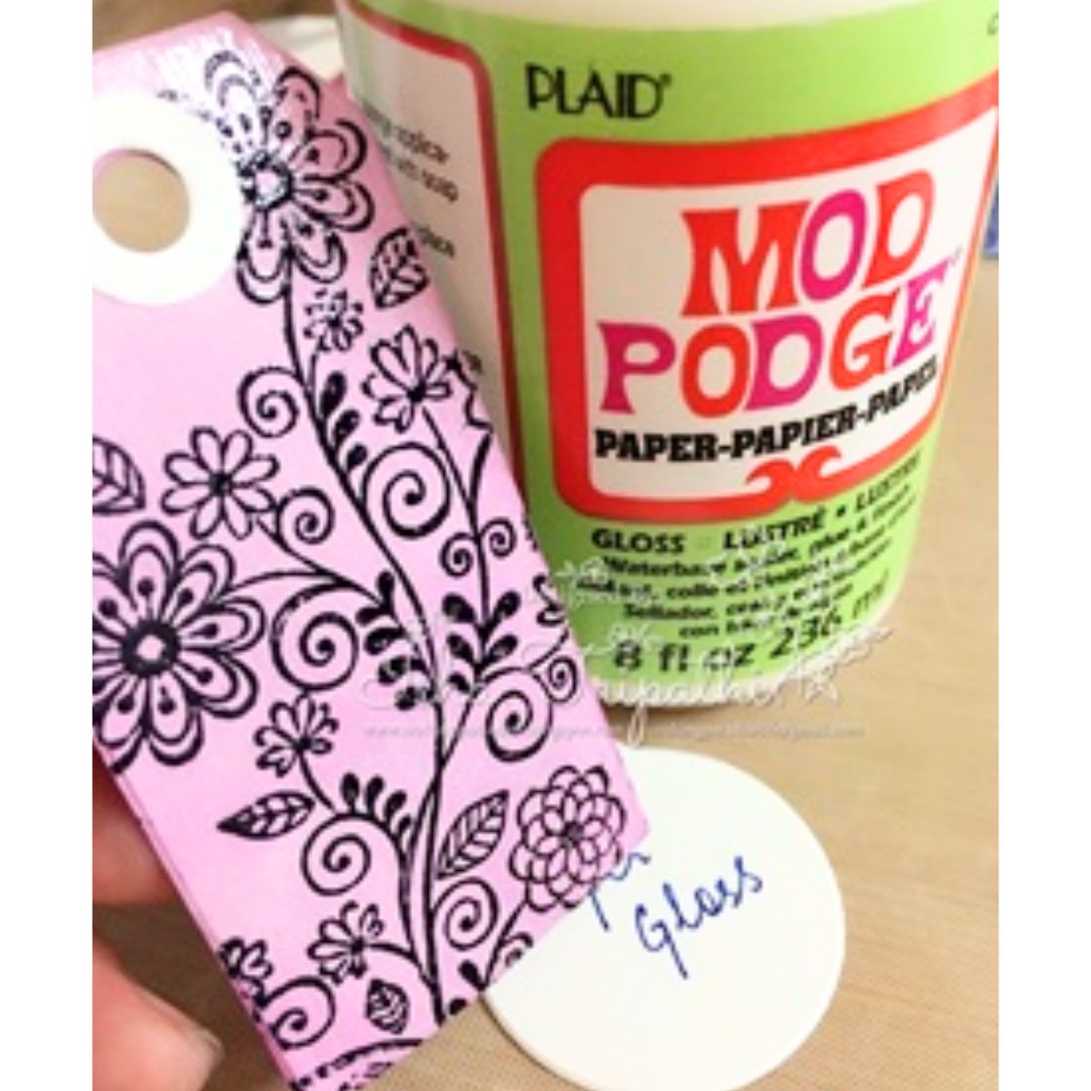 Mod Podge Paper Gloss Finish / Brillo Para Papel Adhesivos / Pegamentos Plaid