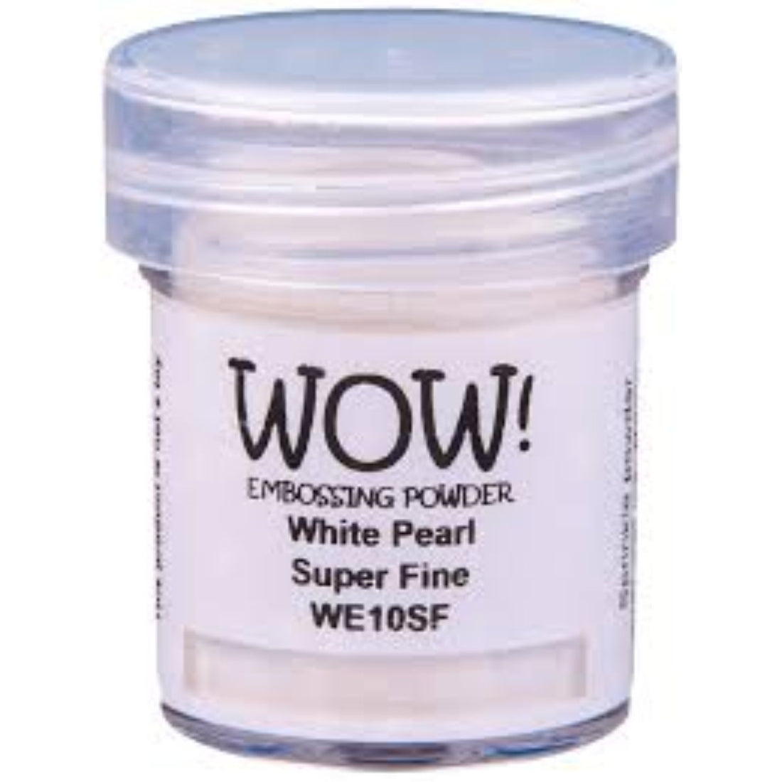 White Pearl Embossing Powder / Polvo de Embossing Blanco Aperlado Super Fino Polvos de Embossing Wow!