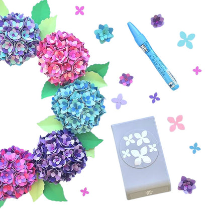 Confetti Hydrangea Punch / Perforadora para hacer Confetti de Hortensias Perforadoras Ek Success