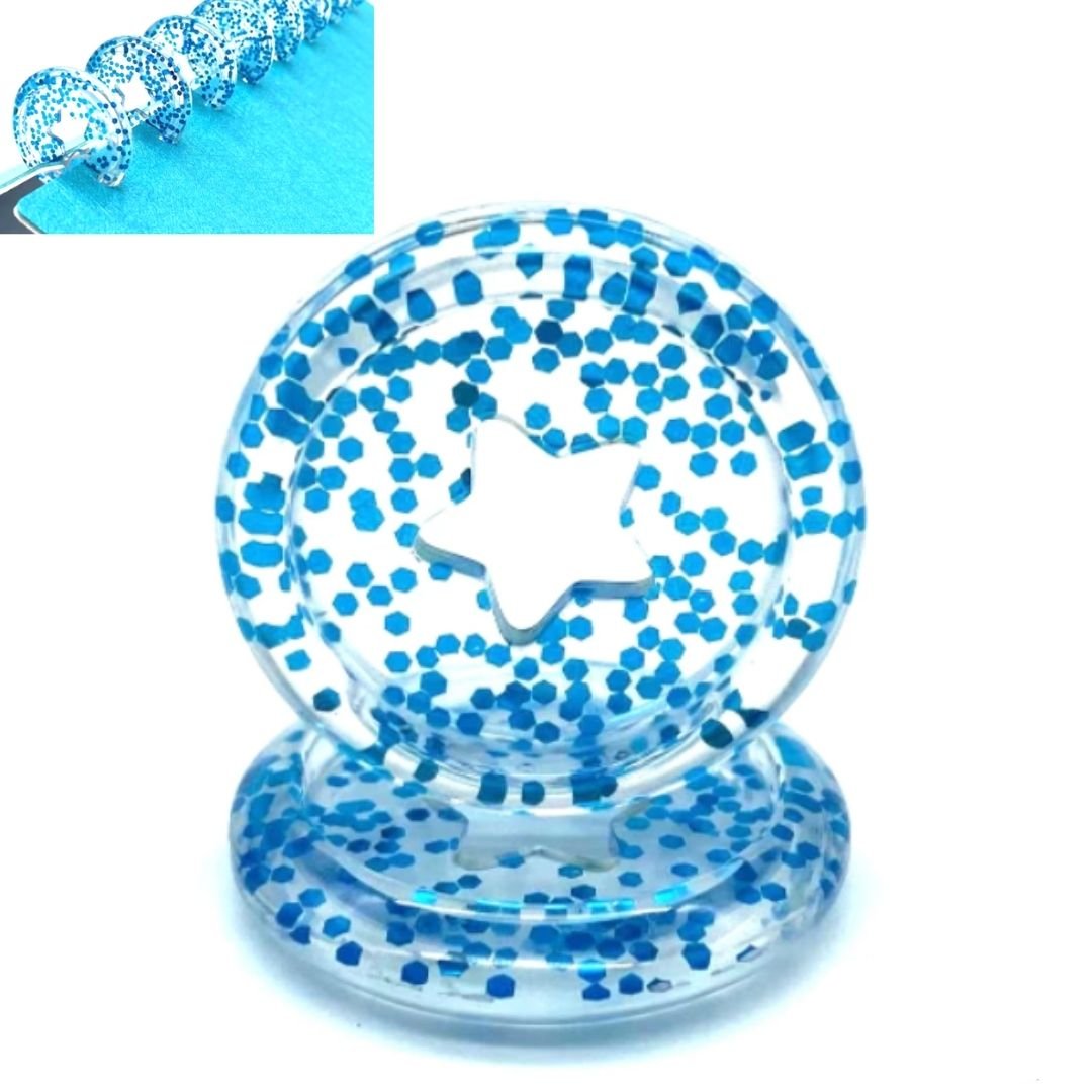 Mini Discos Azules Agendas Planificadoras Discos para Planners Hobbees