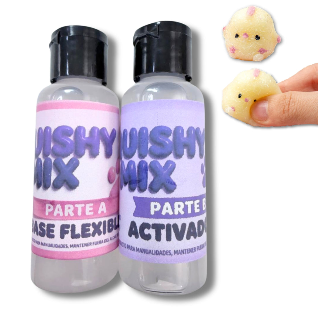 Squishy Mix® Resina Flexible para Crear Squishies Pastas Texturizadoras y Medios Mixtos Hobbees