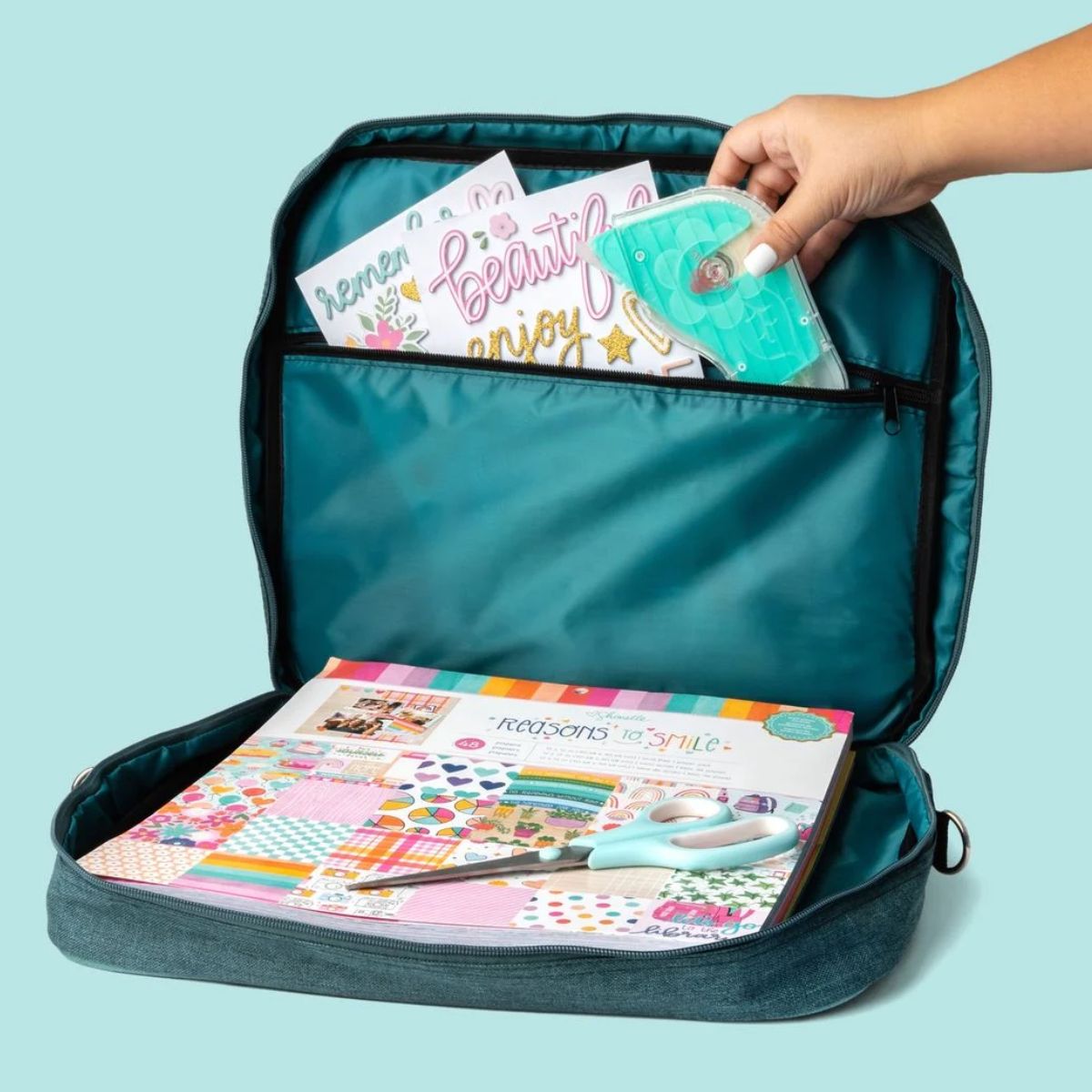 Storage Bundle / Paquete para Crop o Viaje Color Menta Almacenamiento y Organización We R Makers