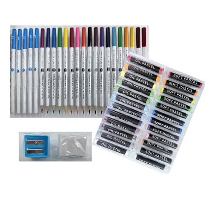 Studio Art Set para Dibujo 50 pz. Dibujo American Crafts