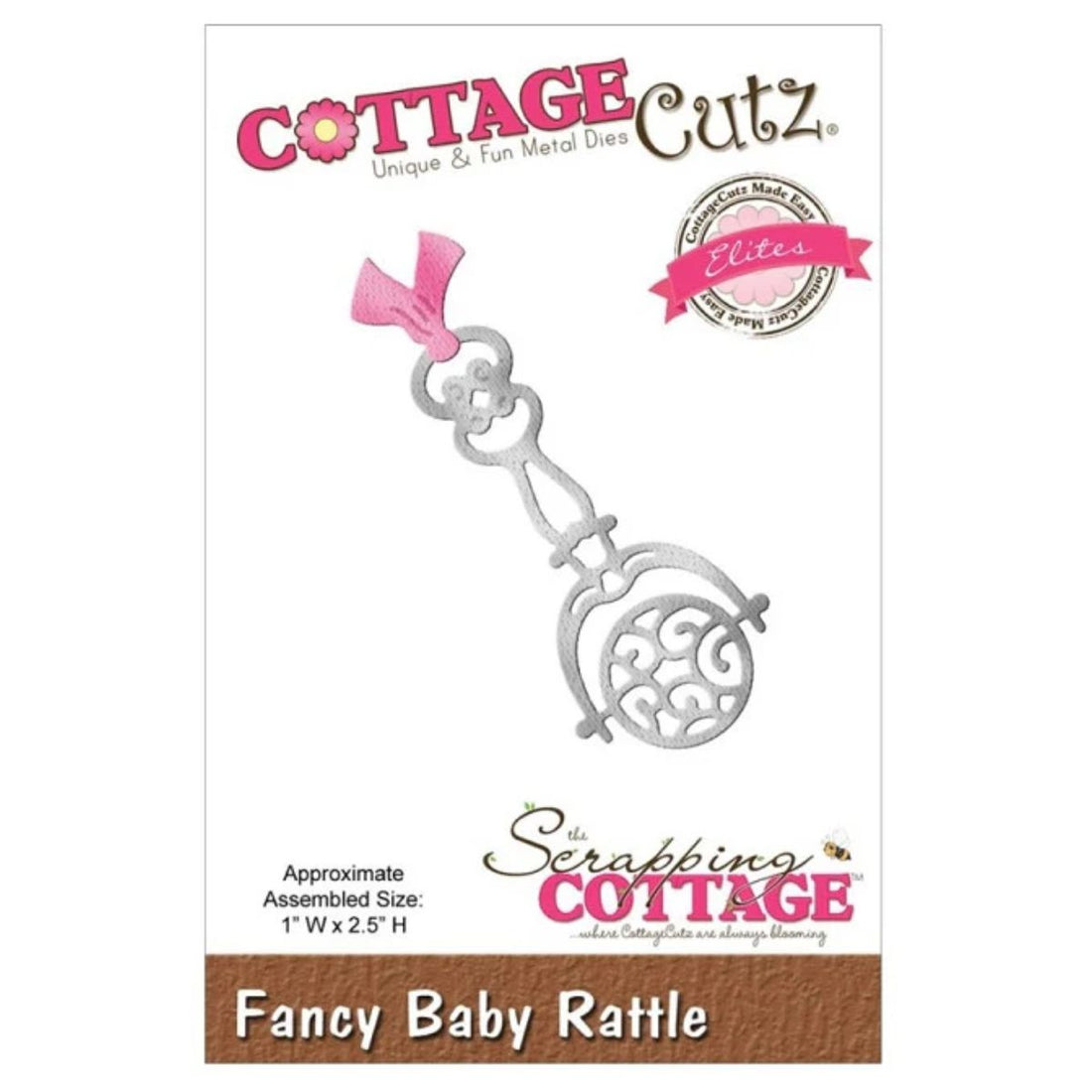 Suaje de Corte de Sonaja / Fancy baby Rattle Dados de Corte / Suajes / Troqueles Cottage Cutz