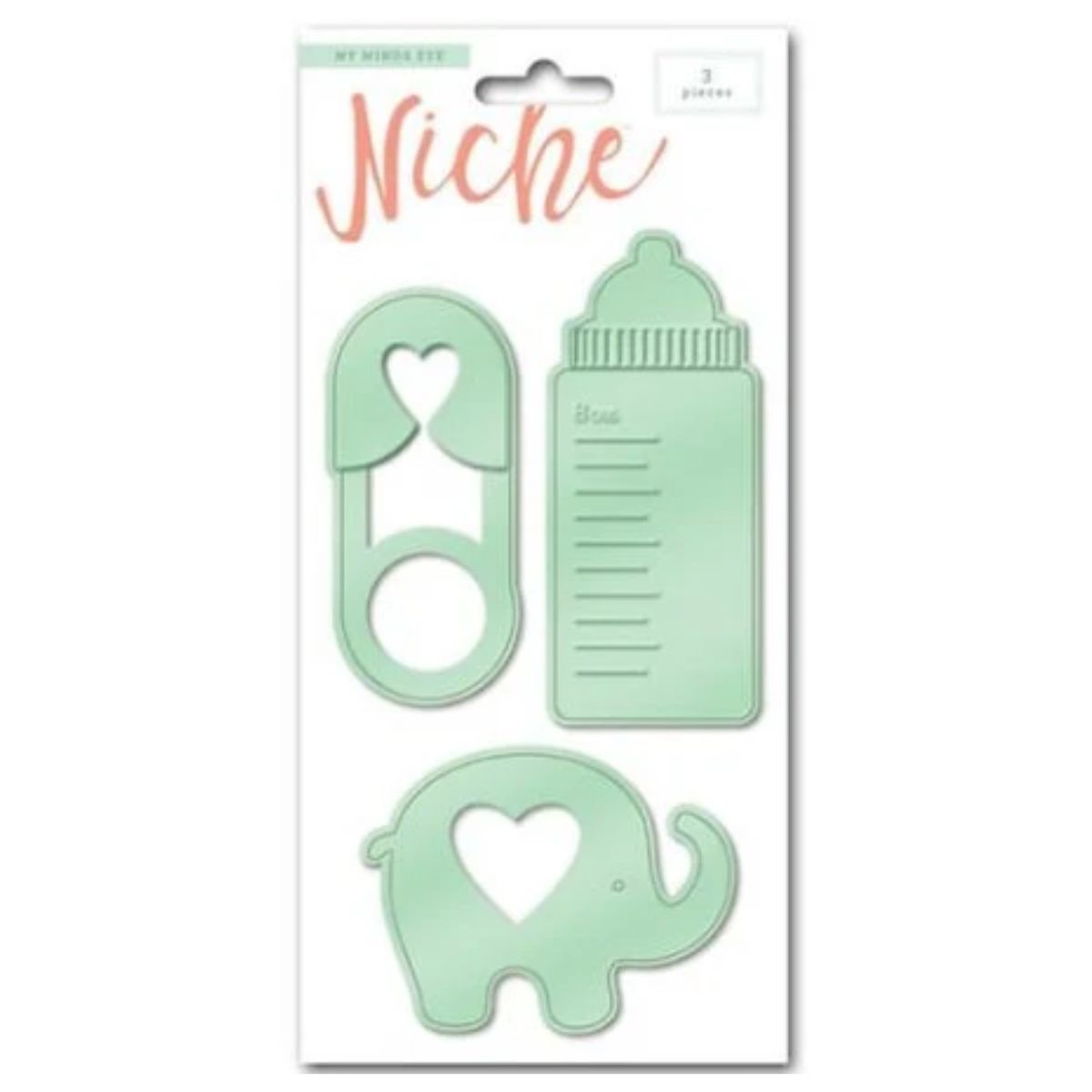 Oh Baby Cut &amp; Emboss Dies / Suaje de Corte de Mamila Elefante Clips Dados de Corte / Suajes / Troqueles Niche