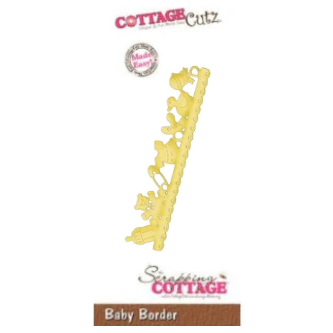 Suaje de Corte de Borde de Bebe / Baby Border Dados de Corte / Suajes / Troqueles Cottage Cutz