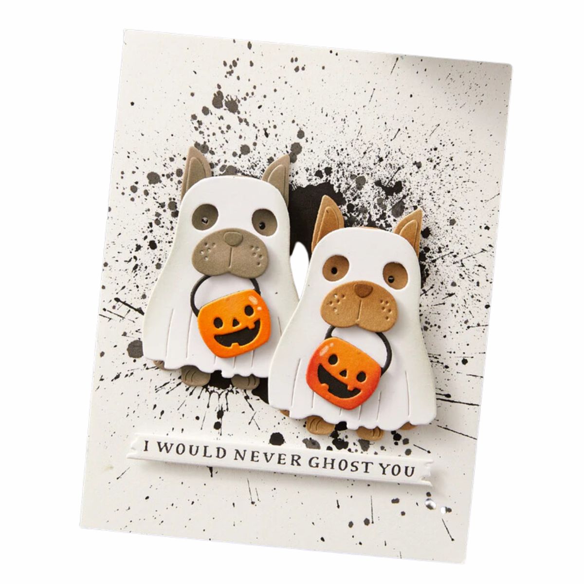 Woof-or-Treat Etched Dies / Suajes de Mascotas Fantasma Dados de Corte / Suajes / Troqueles Spellbinders