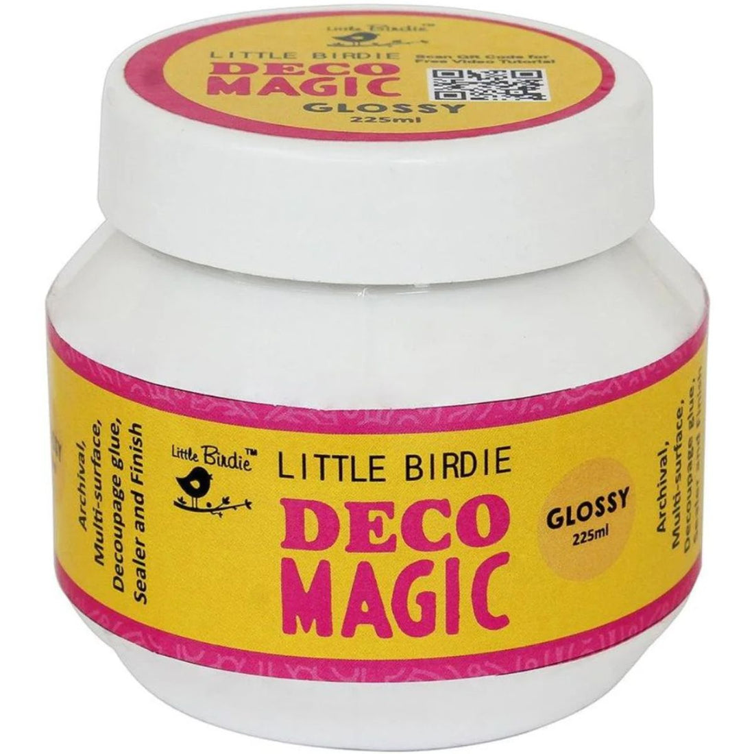 Glossy Deco Magic Glue 225ml / Pegamento Sellador Brillante Adhesivos / Pegamentos Little Birdie