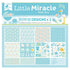 Baby Boy Cardstock Pack 6" / Paquete de 24 Hojas de Cartulina Pequeño Milagro Niño Papel Little Birdie