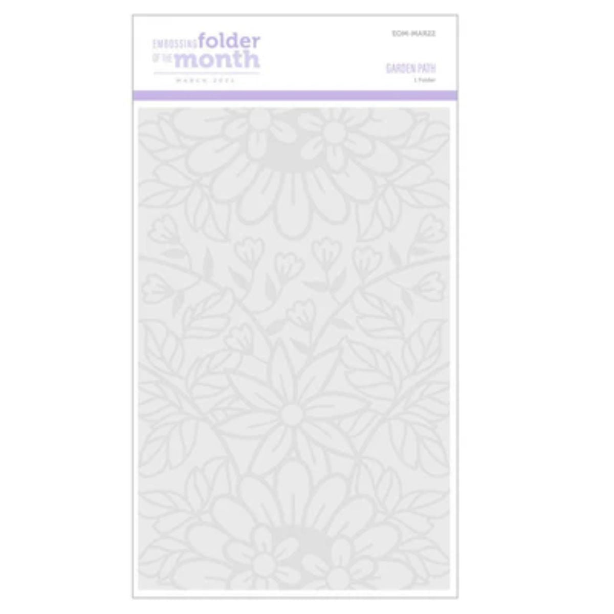 Garden Path Embossing Folder / Folder Grabadeo Camino Floral Ed. Especial Folders de Grabado Spellbinders