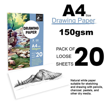 A4 Drawing Paper / Papel para Dibujo 150gsm Papel para Arte Little Birdie