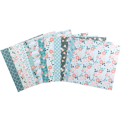 Pastel Delight Cardstock Pack 12" / Paquete de 12 Hojas de Cartulina Delicia Pastel Descontinuado Little Birdie