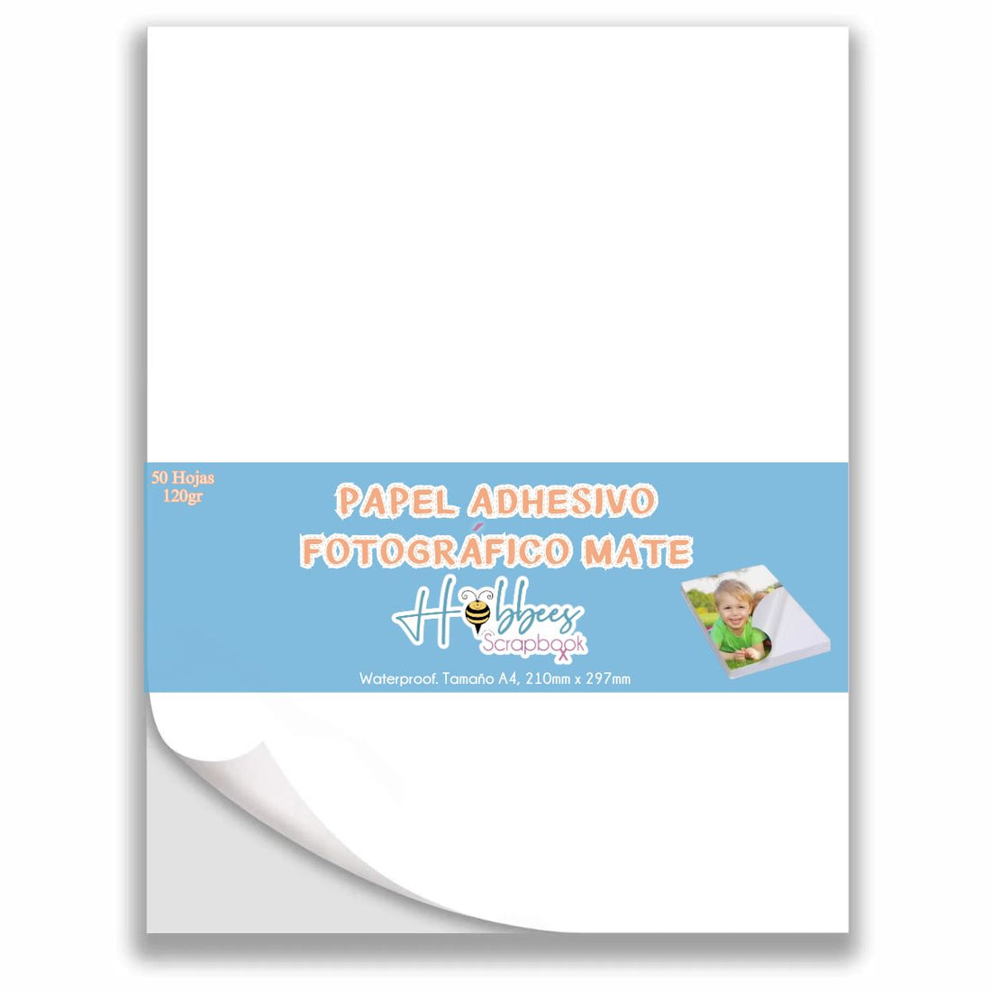 Papel Adhesivo Fotográfico Mate 120Gr Papel Hobbees