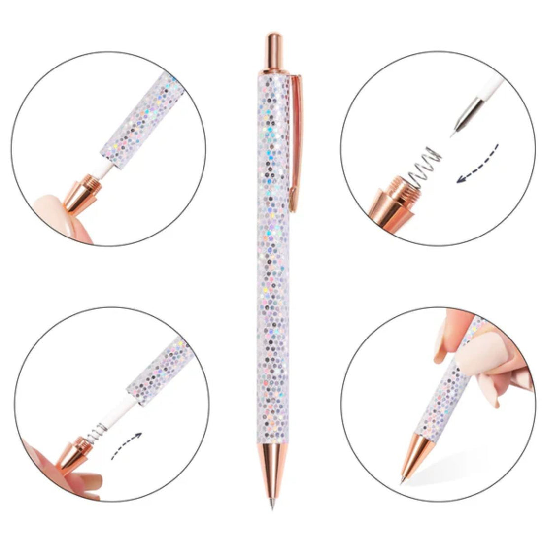 Glitter Sparkle Weeding Pen / Pluma Depiladora Brillante Herramientas Teckwrap