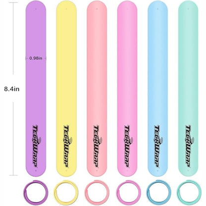 Silicone Slap Bracelets / Brazaletes Sujeta Rollos Almacenamiento y Organización Teckwrap