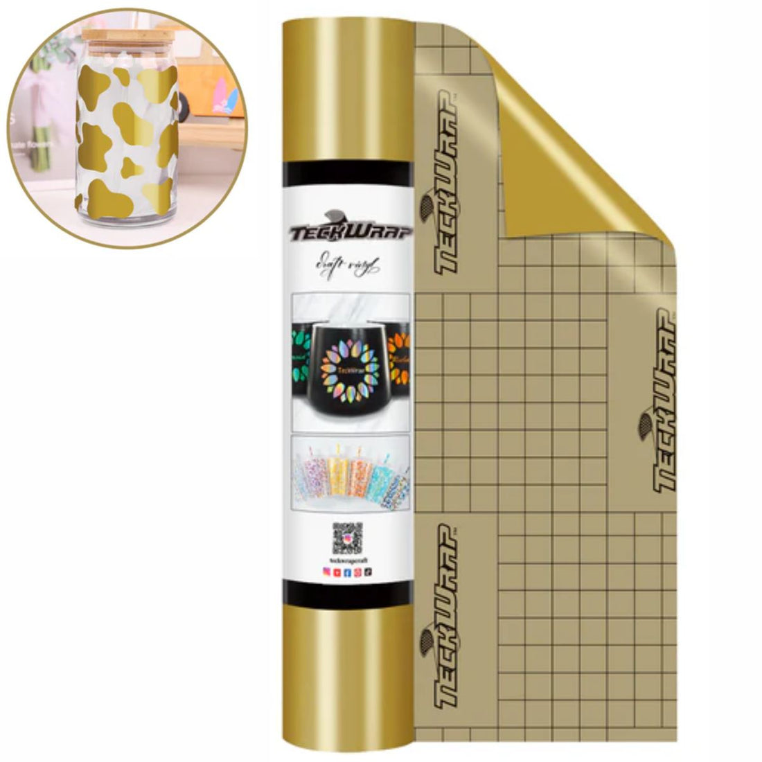 Economical Series Glossy Vinyl Gold / Vinil Adhesivo Brilloso Oro Viniles Teckwrap