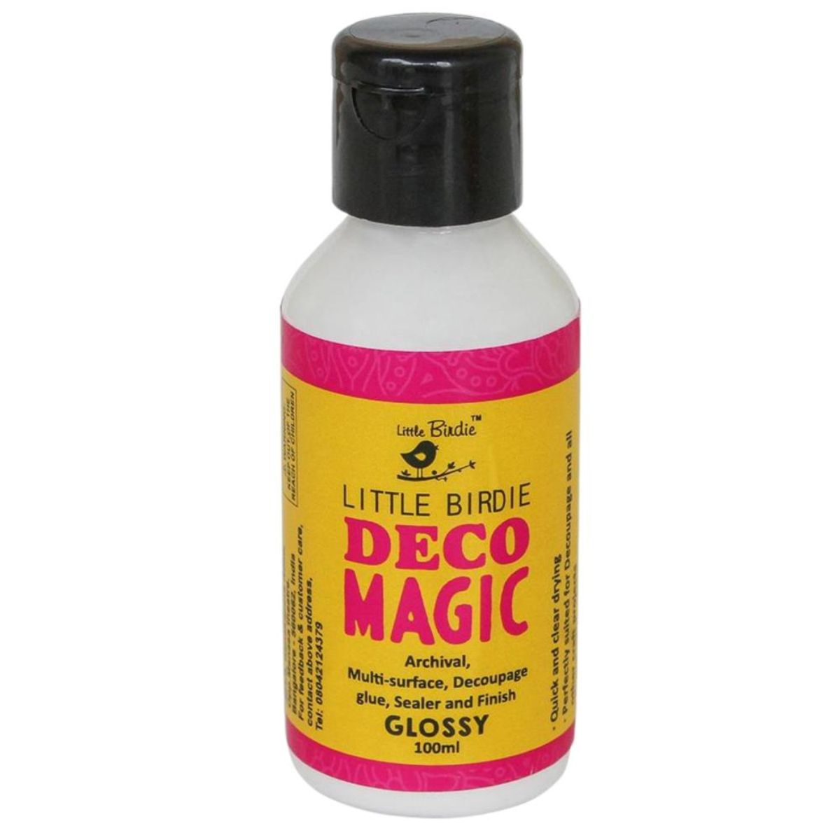 Glossy Deco Magic Glue 100ml / Pegamento Sellador Brillante Adhesivos / Pegamentos Little Birdie