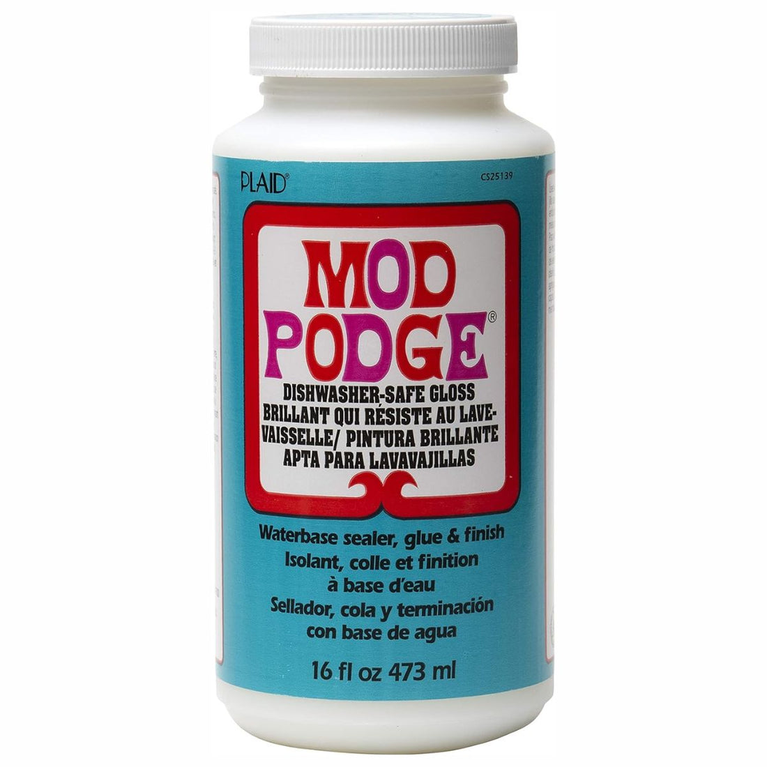 Mod Podge Dishwasher Safe Gloss / Pegamento a Base de Agua 473ml Adhesivos / Pegamentos Plaid