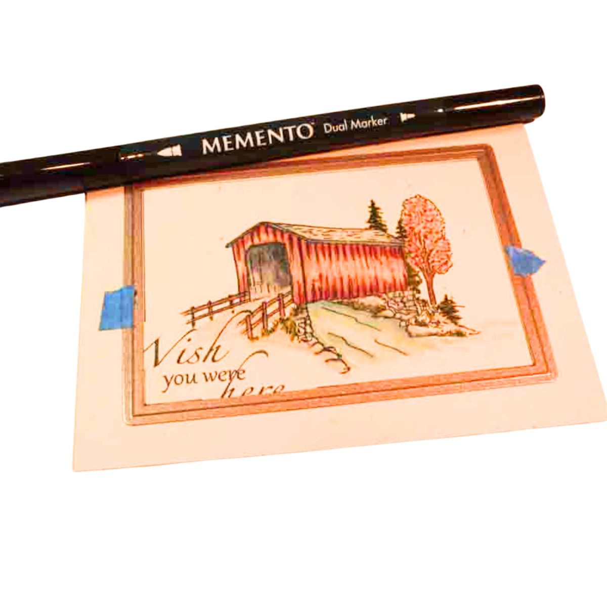 Memento Dual-tip Marker Tuxedo Black / Marcador Doble Punta Negro Marcadores &amp; Plumones TSUKINEKO