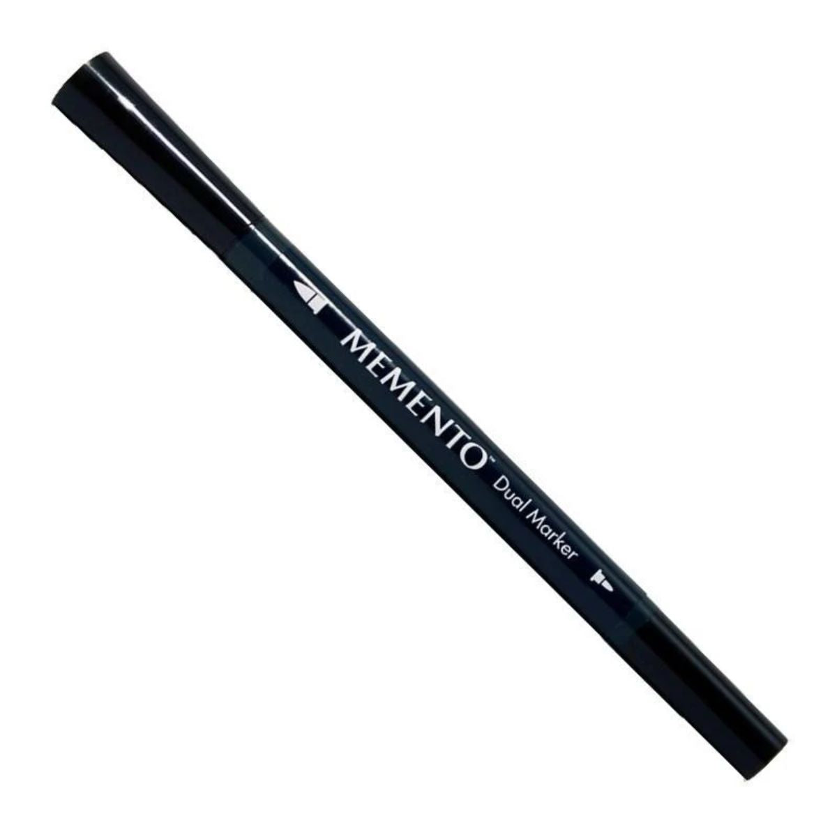 Memento Dual-tip Marker Tuxedo Black / Marcador Doble Punta Negro Marcadores &amp; Plumones TSUKINEKO