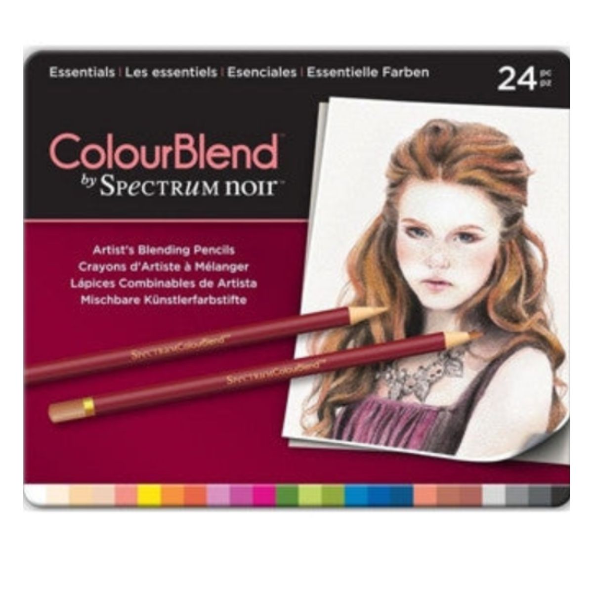 ColourBlend By Spectrum Noir Essentials Set 24 / Lapices de Colores Profesionales Colores y Plumones Crafter&
