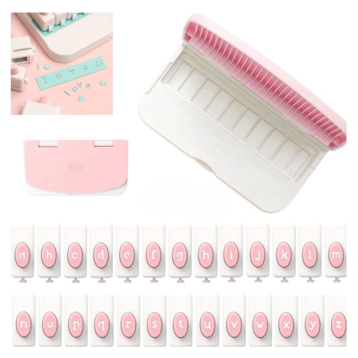 Word Punch Board Lowercase / Perforadora de Letras Minúsculas Perforadoras We R Memory Keepers